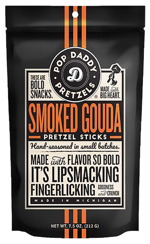 Pop Daddy Smoked Gouda Pretzels, 7.5 oz