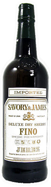 Savory & James Deluxe Dry Sherry Fino, 2017