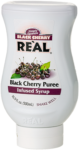 Simply Squeeze Black Cherry Puree Infused Syrup, 500mL