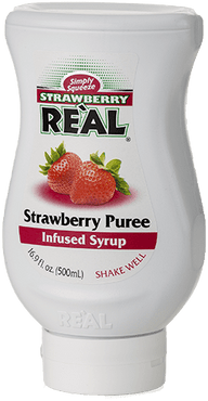 Simply Squeeze Strawberry Puree Infused Syrup, 500mL