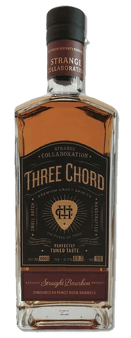 Three Chord "Strange Collaboration", Straight Bourbon Finished in Pinot Noir Barrels, (750ml)