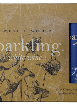 West + Wilder Sparkling White Wine, 3-pack (250mL)