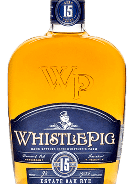 WhistlePig 15-Year Estate Oak Rye Whiskey, 750mL