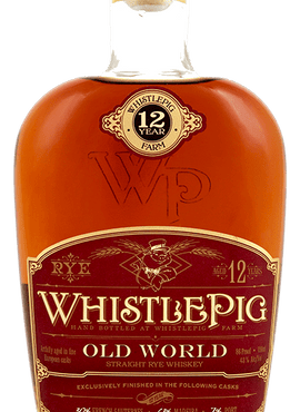 WhistlePig 12-Year Old World Cask Finish Rye, 750mL