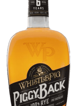 WhistlePig PiggyBack 6-Year Rye Whiskey, 750mL