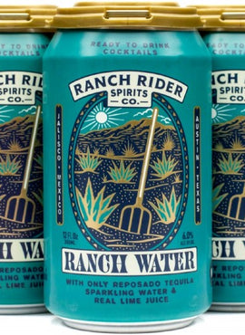 Ranch Rider Ranch Water , 4-pack 6.0% alc/vol